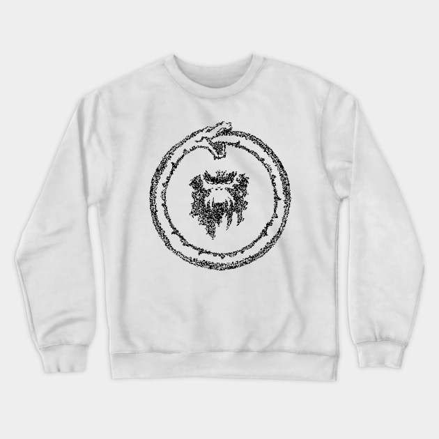 12 Monkeys Ouroboros Black w/white outline Crewneck Sweatshirt by HumbledDesignStudio